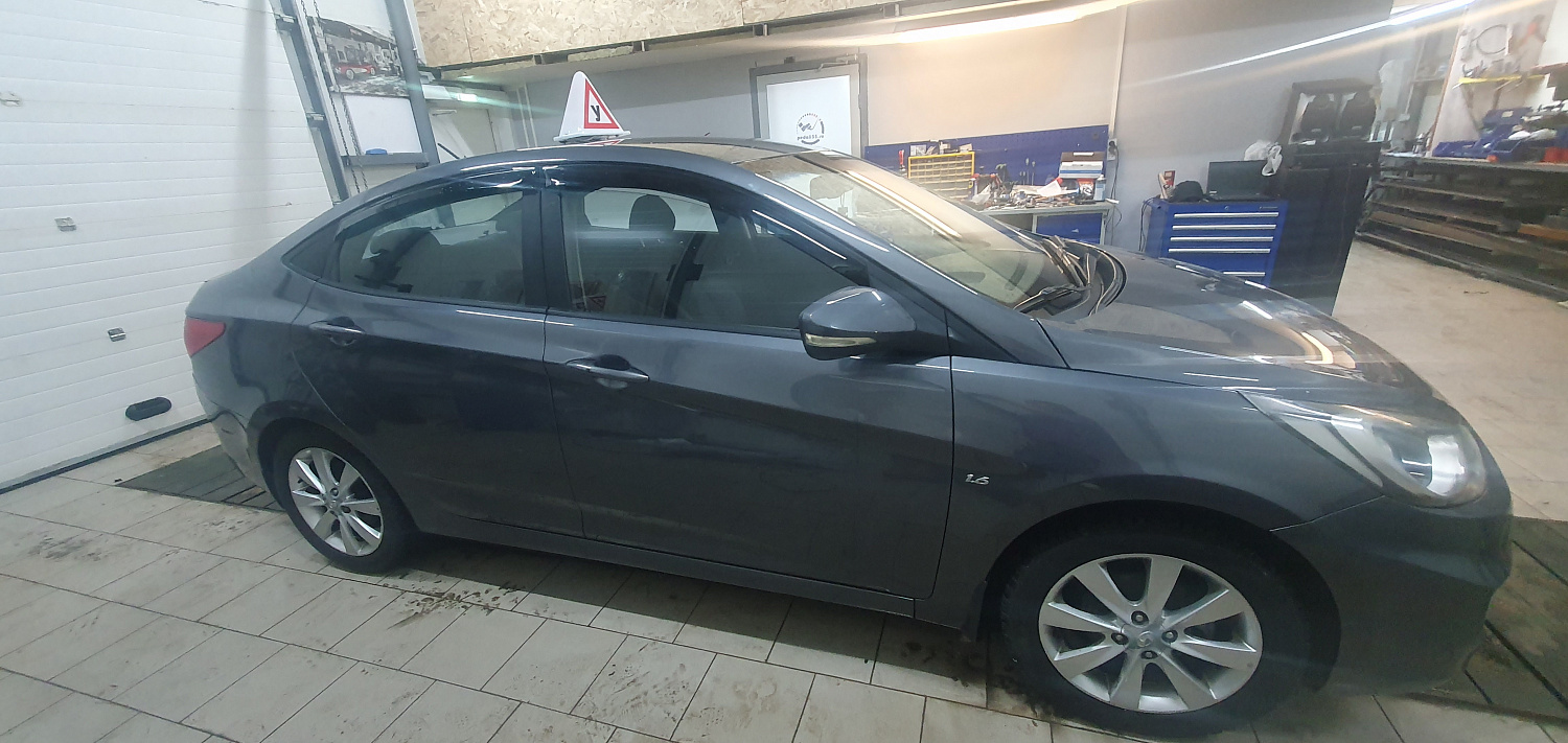 Установка тросовых педалей на Hyundai Solaris (механика, 2шт.)
