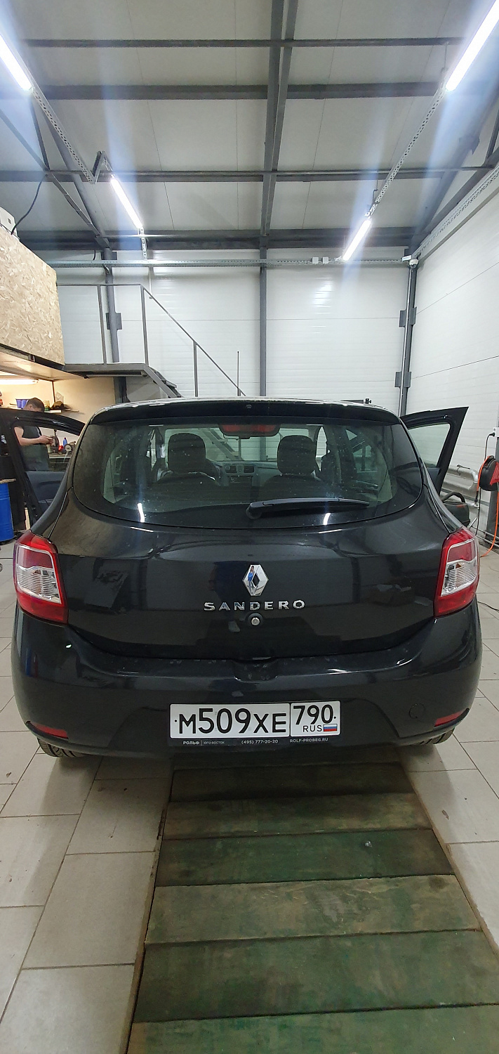 Установка тяговых педалей на Renault Sandero 2020 г. (механика, 3шт.)